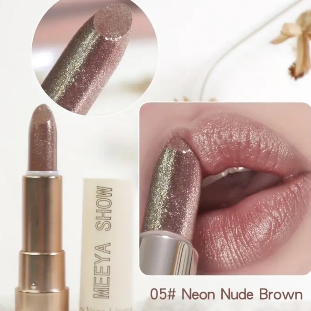 Neon Nude Brown Lipstick